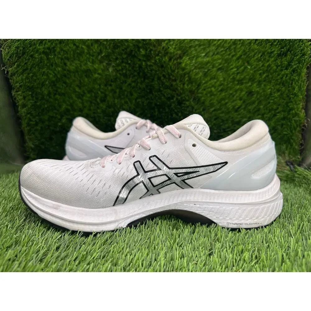 Asics Gel-Kayano 27 1012A649 Athletic Sneaker Womens 8.5 White Synthetic Running